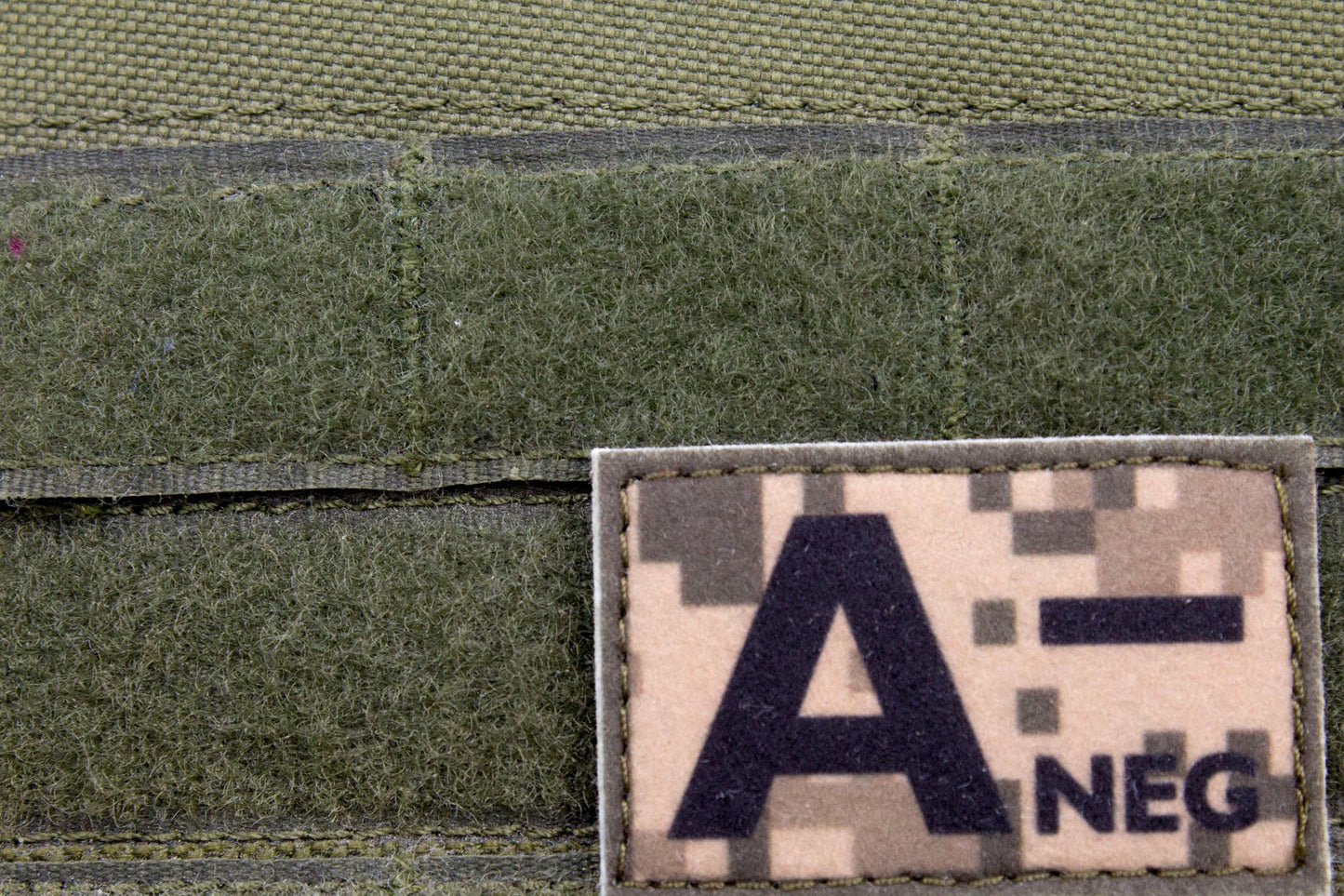 Blood type A- neg PIXEL paramedic emt patch