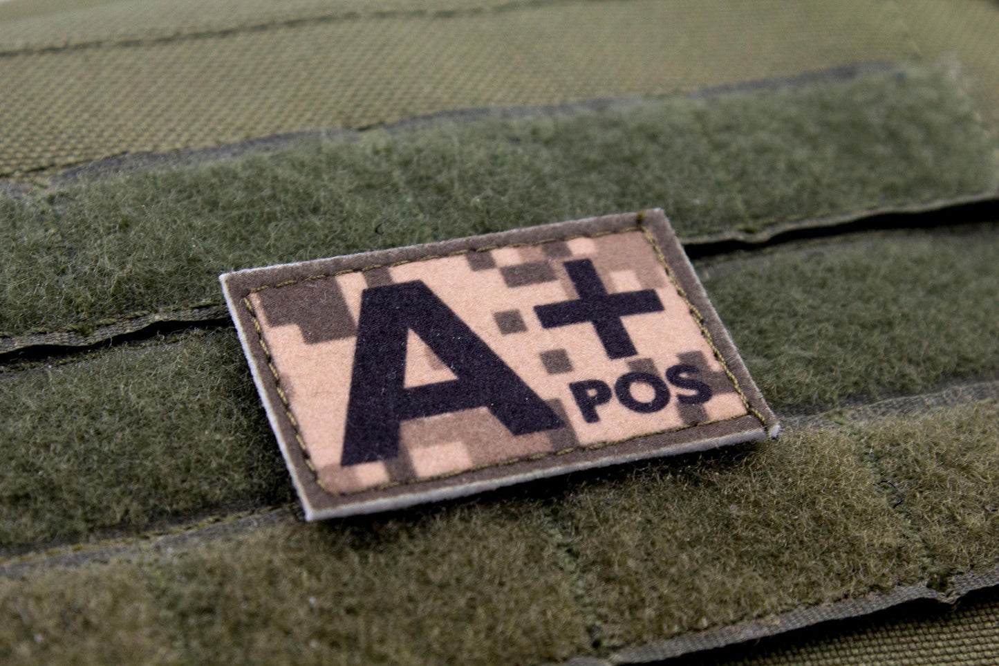 Blood type A+ pos PIXEL paramedic emt patch