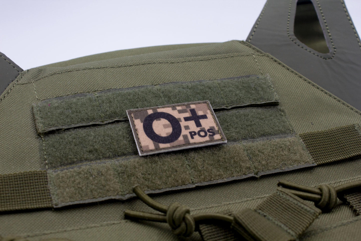 Blood type O+ pos PIXEL paramedic emt patch