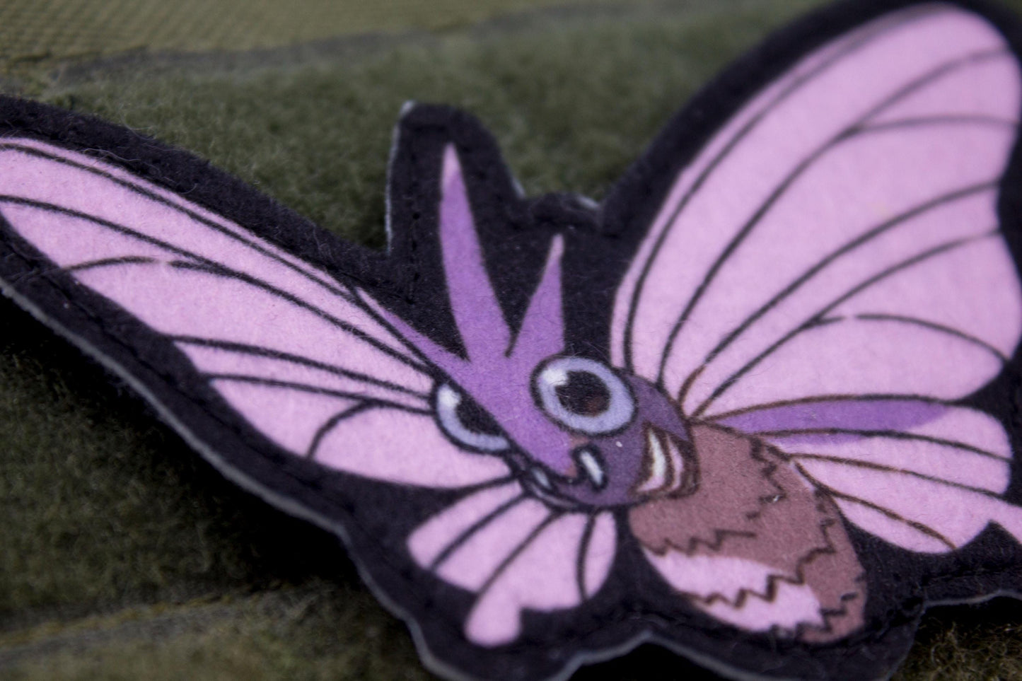 Venomoth Pokemon hook and loop anime patch