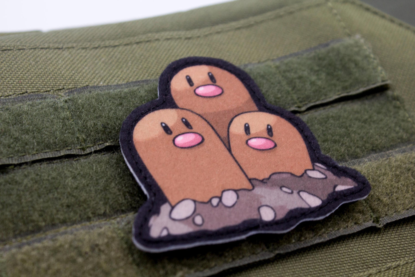Dugtrio Pokemon hook and loop anime patch