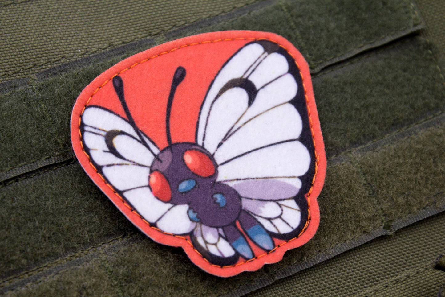 Butterfree Pokemon hook and loop anime patch