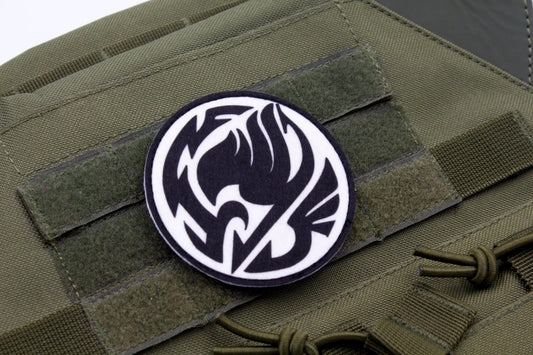 Fairy Tail Guild Logo BLACK hook and loop patch 3″