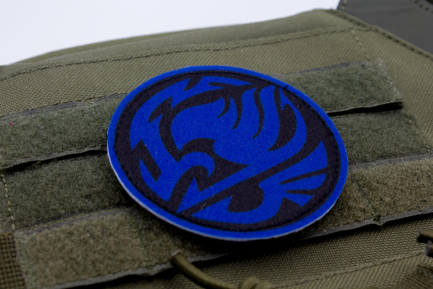 Fairy Tail Guild Logo DARK BLUE hook and loop patch 3″