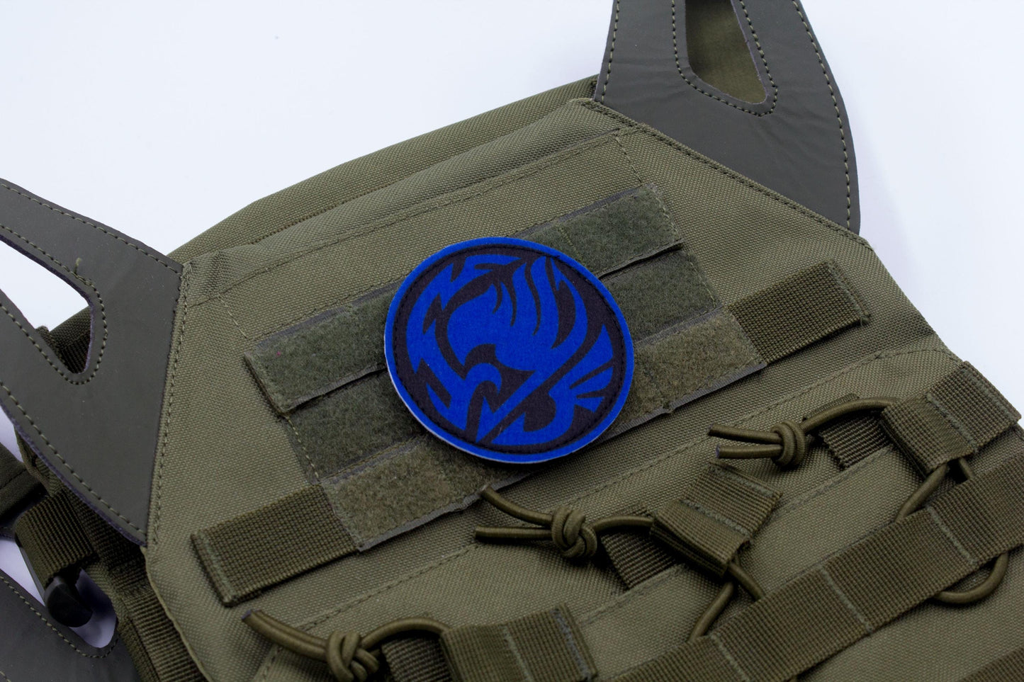 Fairy Tail Guild Logo DARK BLUE hook and loop patch 3″