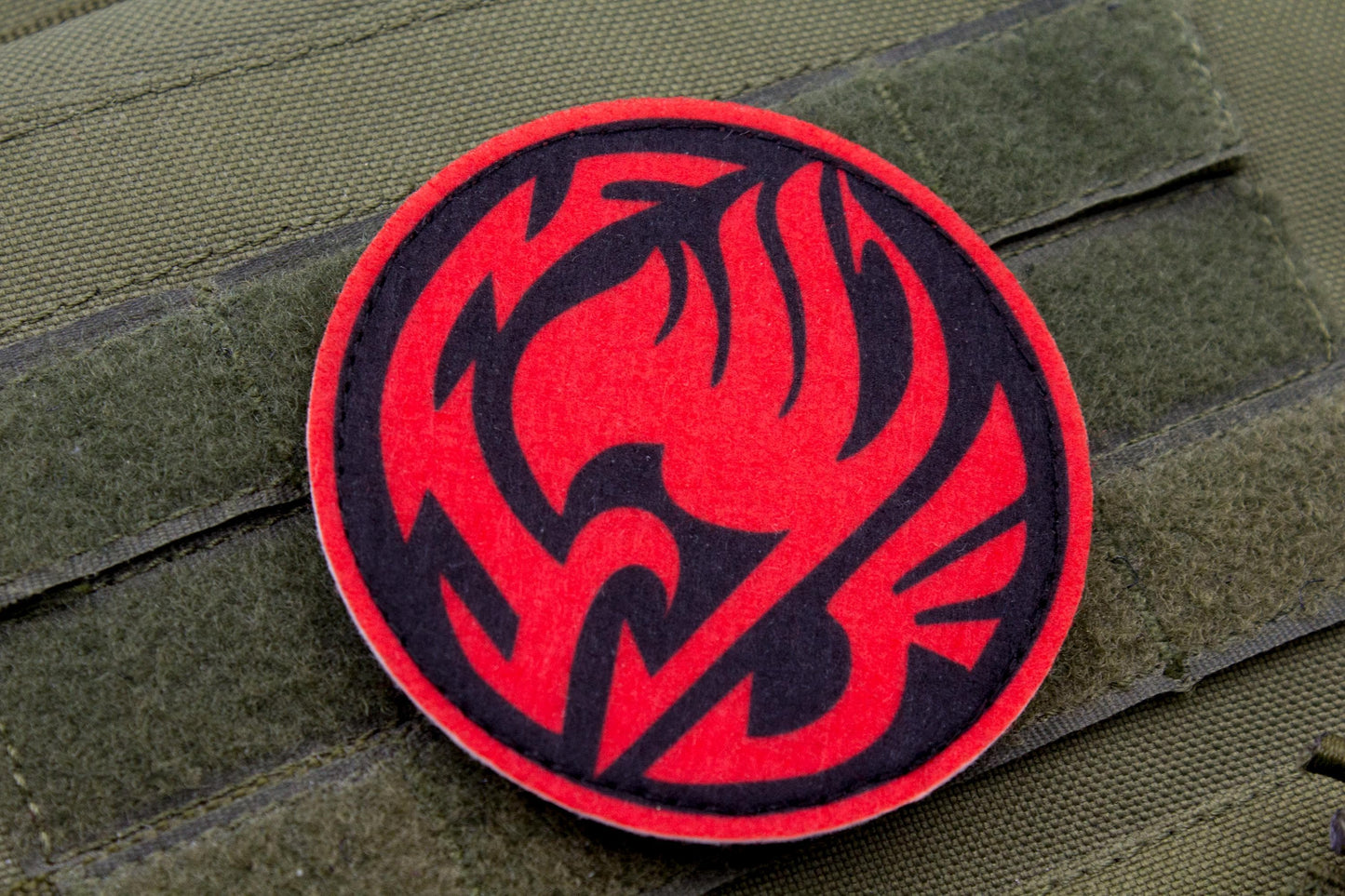 Fairy Tail Guild Logo RED hook and loop patch 3″