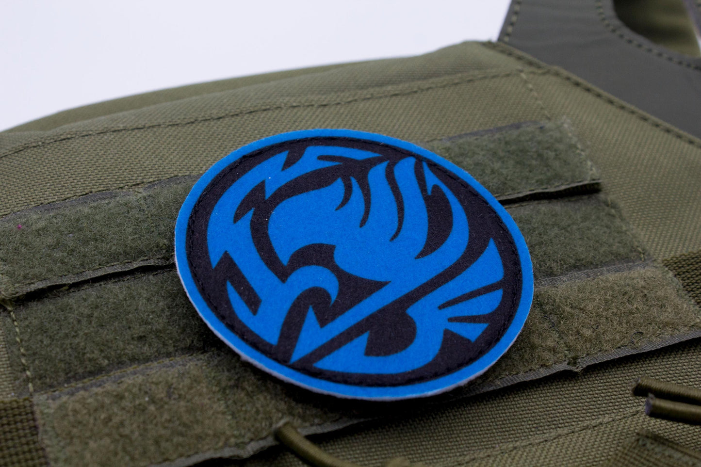 Fairy Tail Guild Logo BLUE hook and loop patch 3″