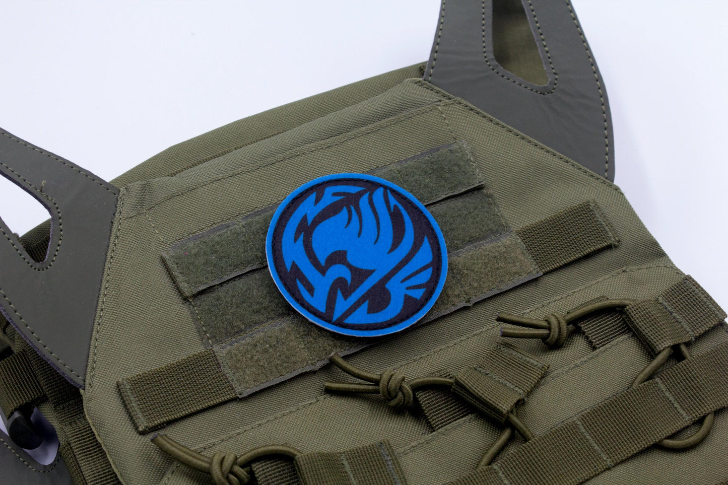 Fairy Tail Guild Logo BLUE hook and loop patch 3″