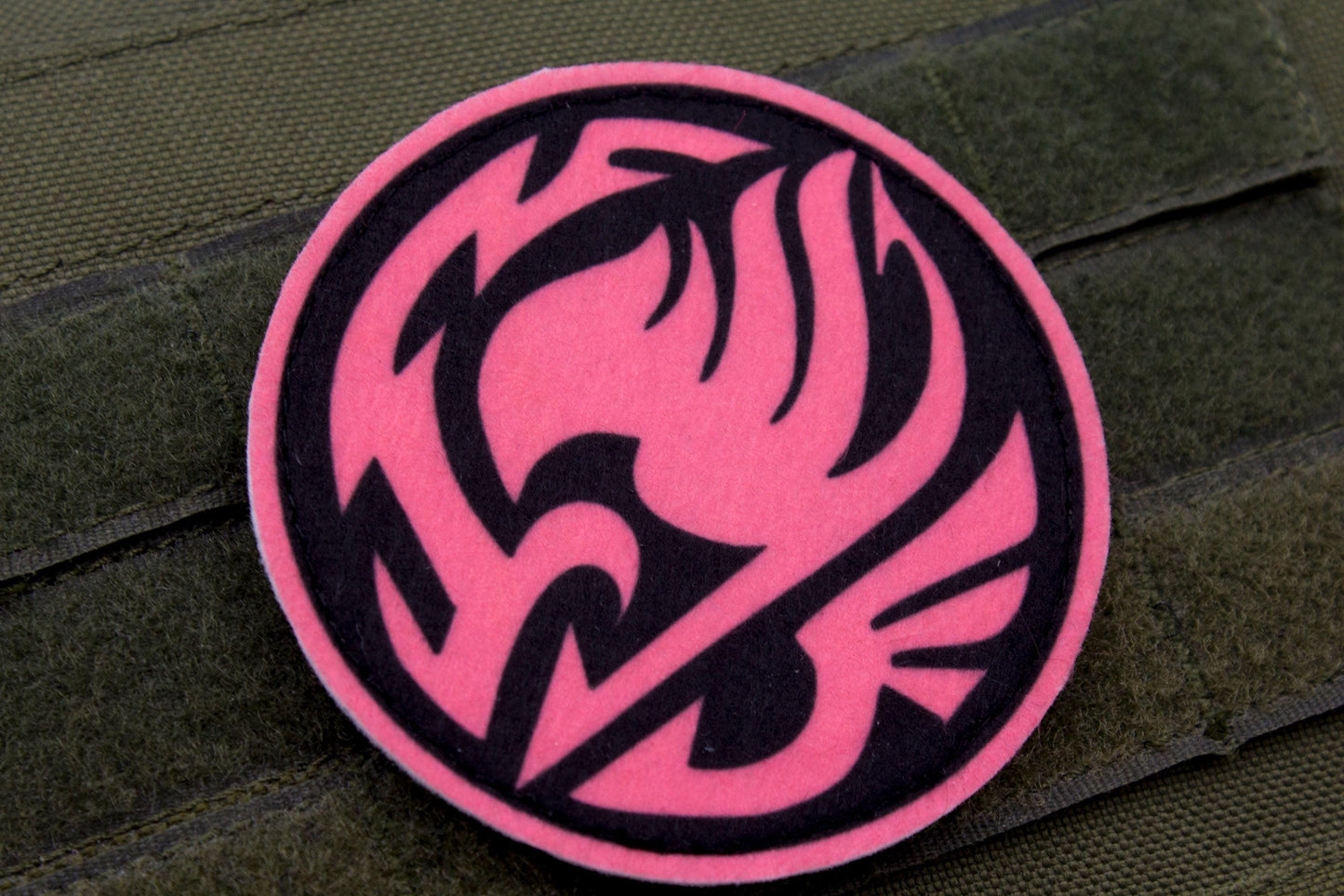 Fairy Tail Guild Logo PINK hook and loop patch 3″