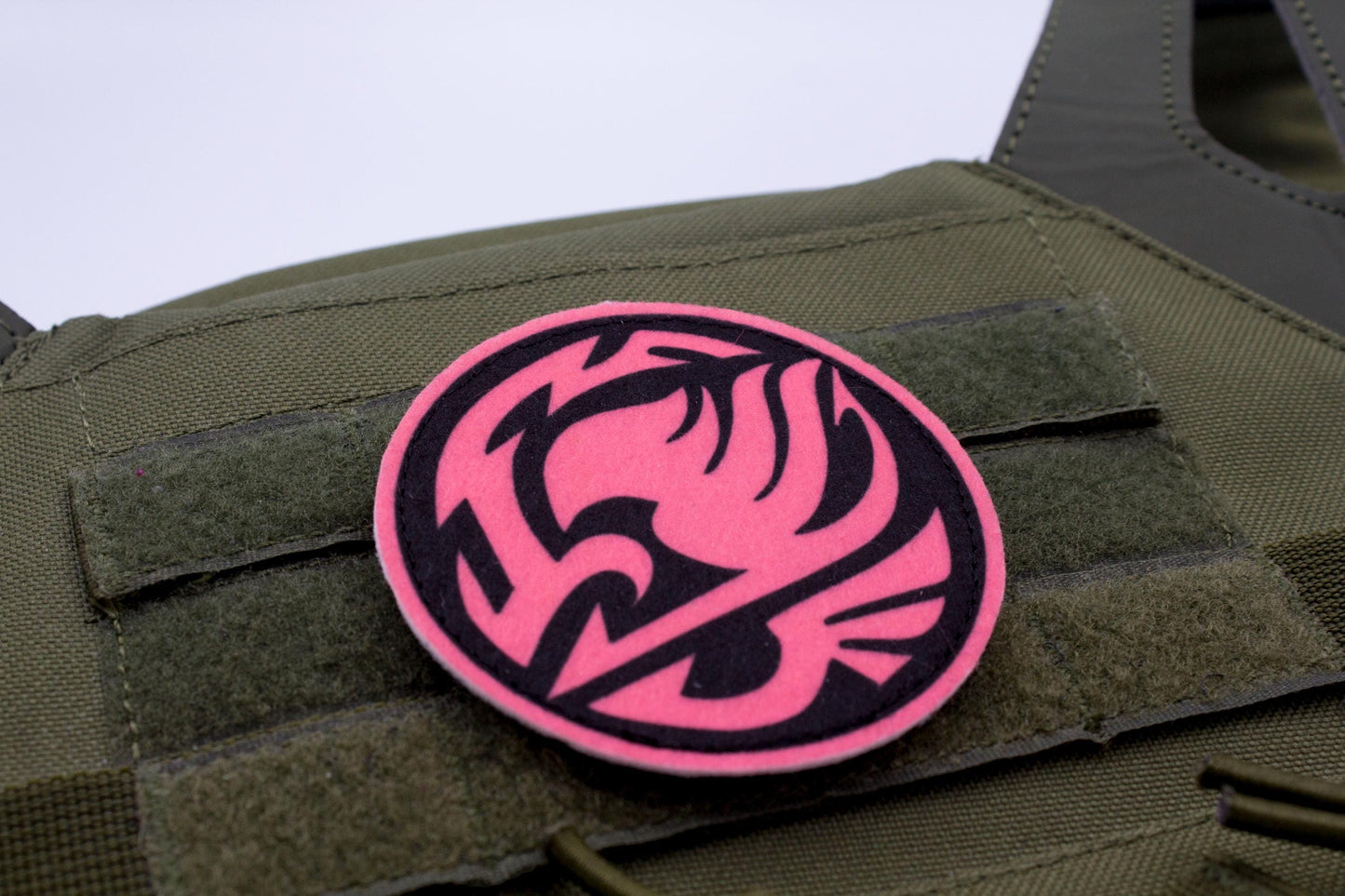 Fairy Tail Guild Logo PINK hook and loop patch 3″