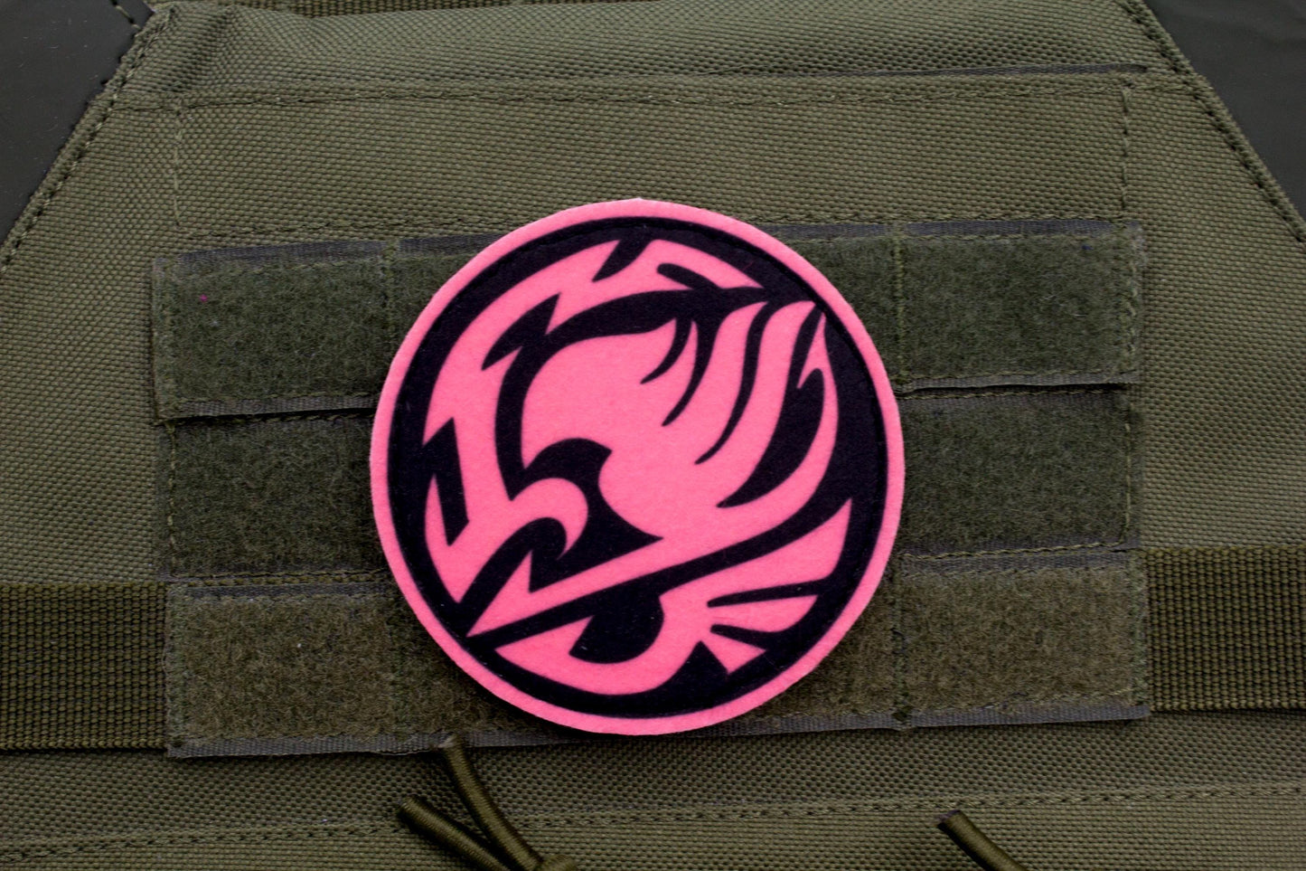 Fairy Tail Guild Logo PINK hook and loop patch 3″