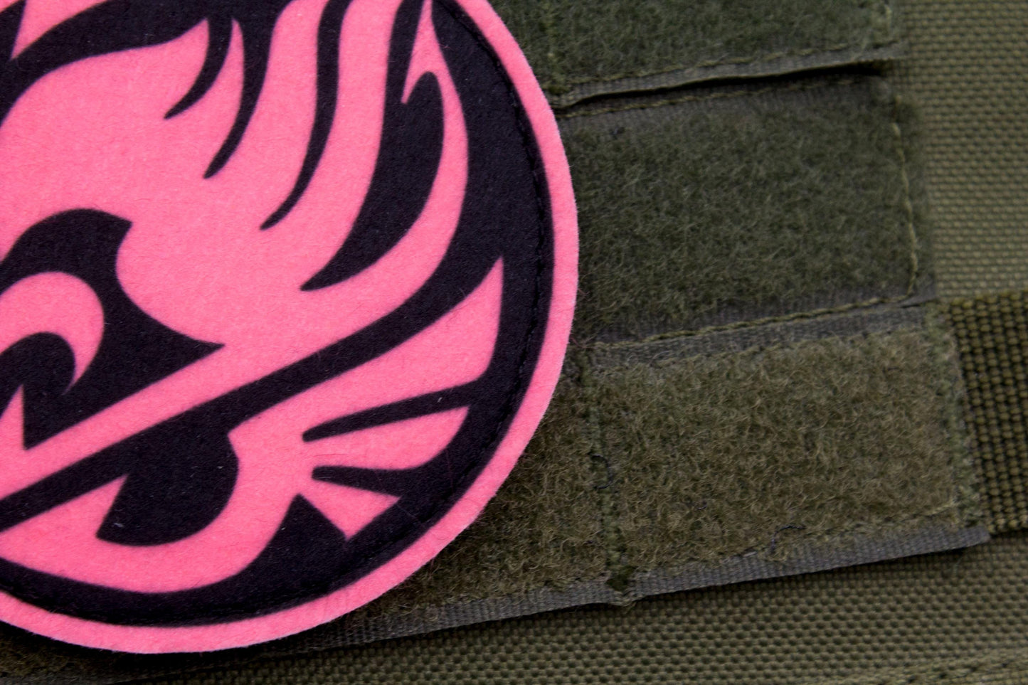 Fairy Tail Guild Logo PINK hook and loop patch 3″