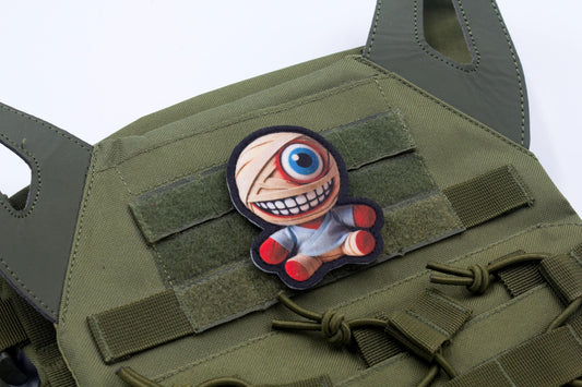Mouthwashing Curly plush hook and loop morale patch