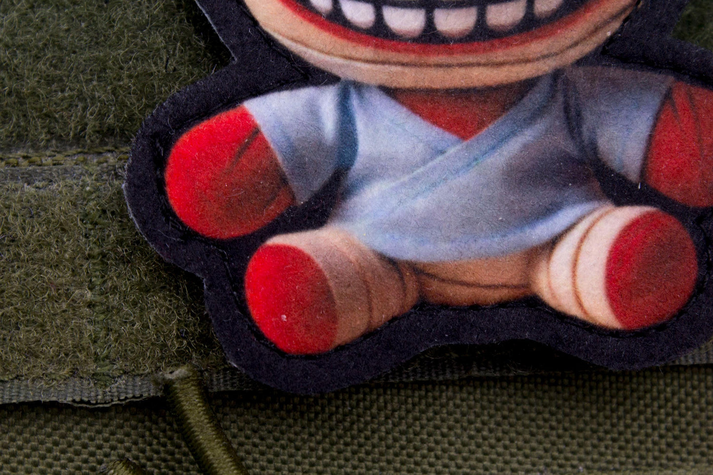 Mouthwashing Curly plush hook and loop morale patch