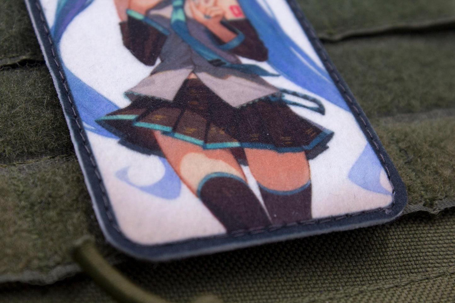 Hatsune Miku anime hook and loop patch