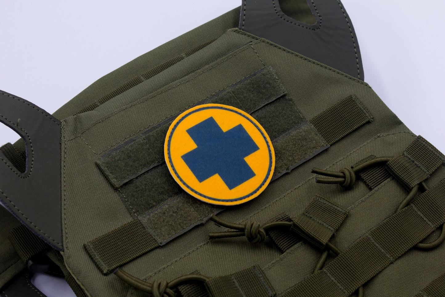 Medic TF2 BLUE team hook and loop morale patch 3″