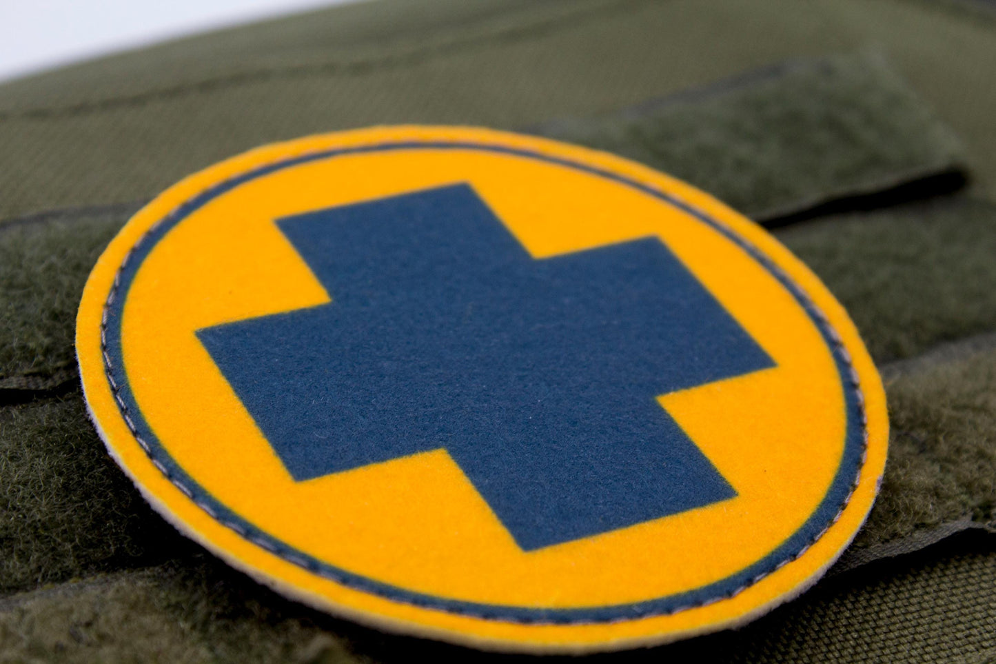 Medic TF2 BLUE team hook and loop morale patch 3″