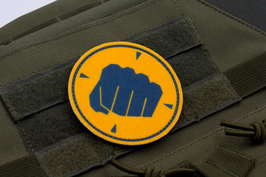 Heavy TF2 BLUE team hook and loop morale patch 3″