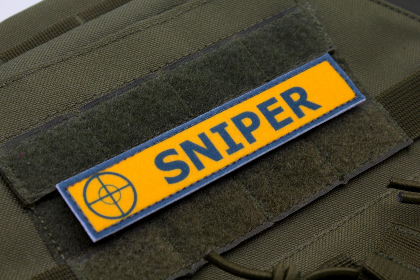 Sniper TF2 BLUE team stripe hook and loop morale patch