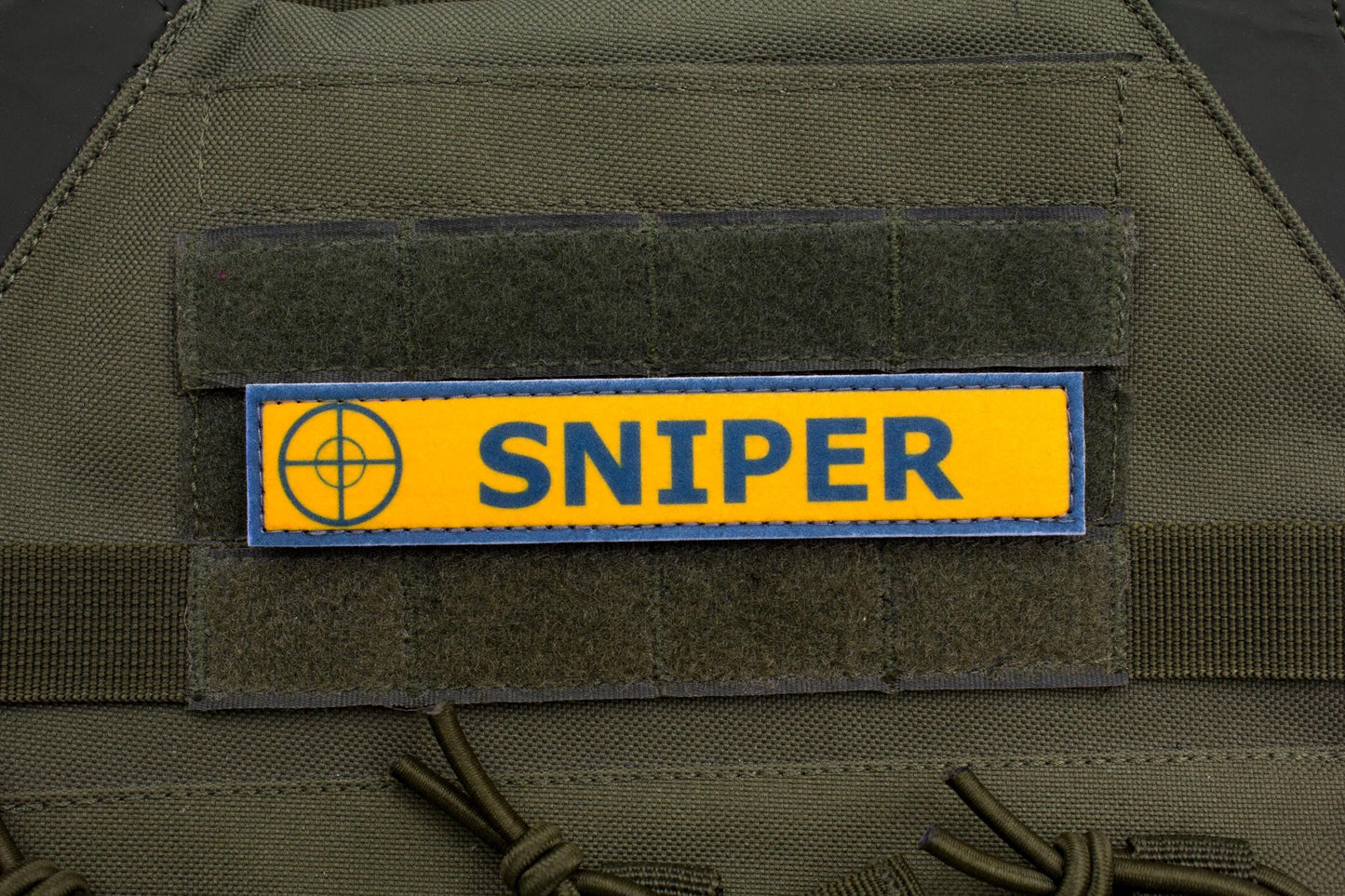 Sniper TF2 BLUE team stripe hook and loop morale patch