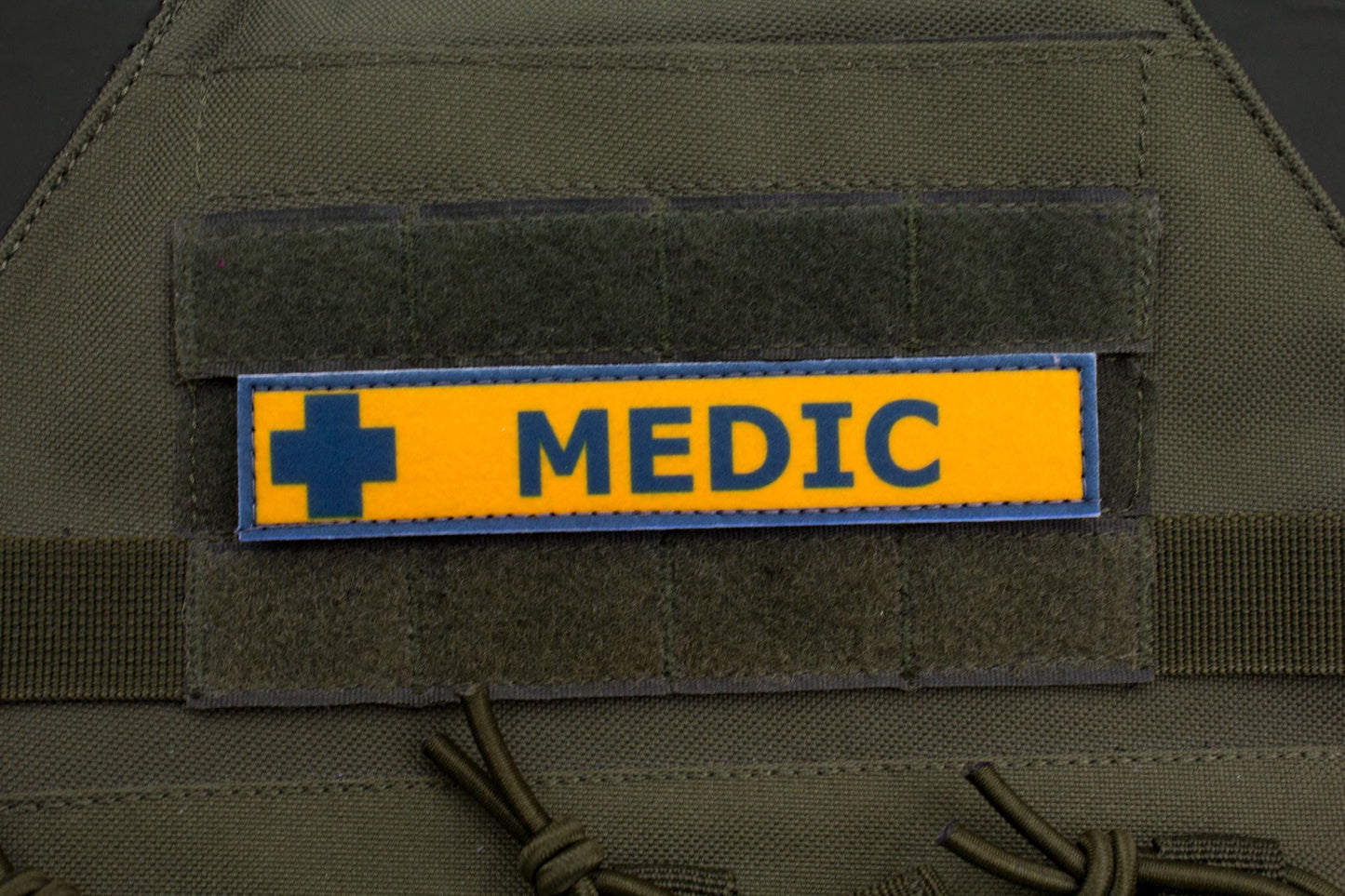 Medic TF2 BLUE team stripe hook and loop morale patch