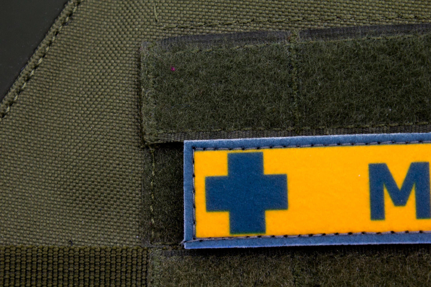 Medic TF2 BLUE team stripe hook and loop morale patch