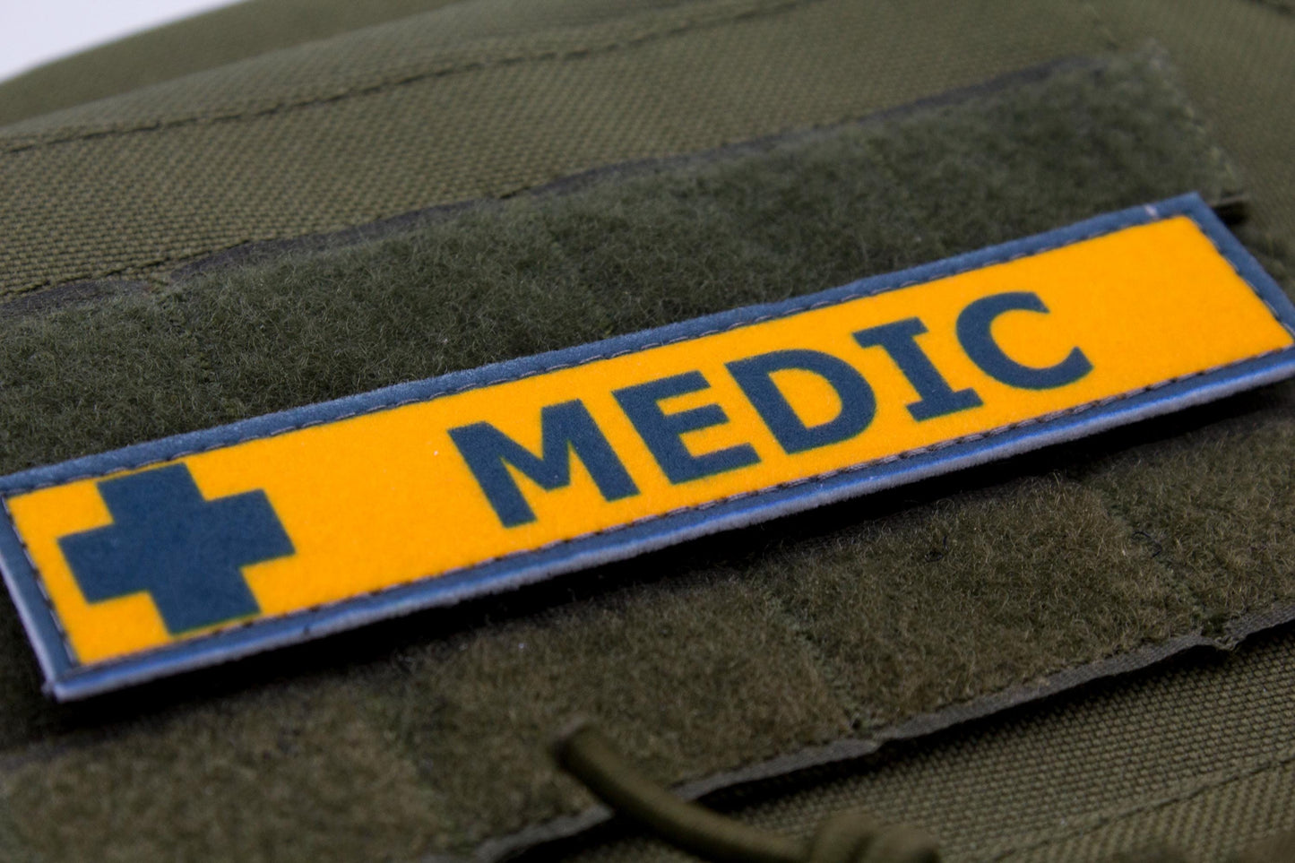 Medic TF2 BLUE team stripe hook and loop morale patch