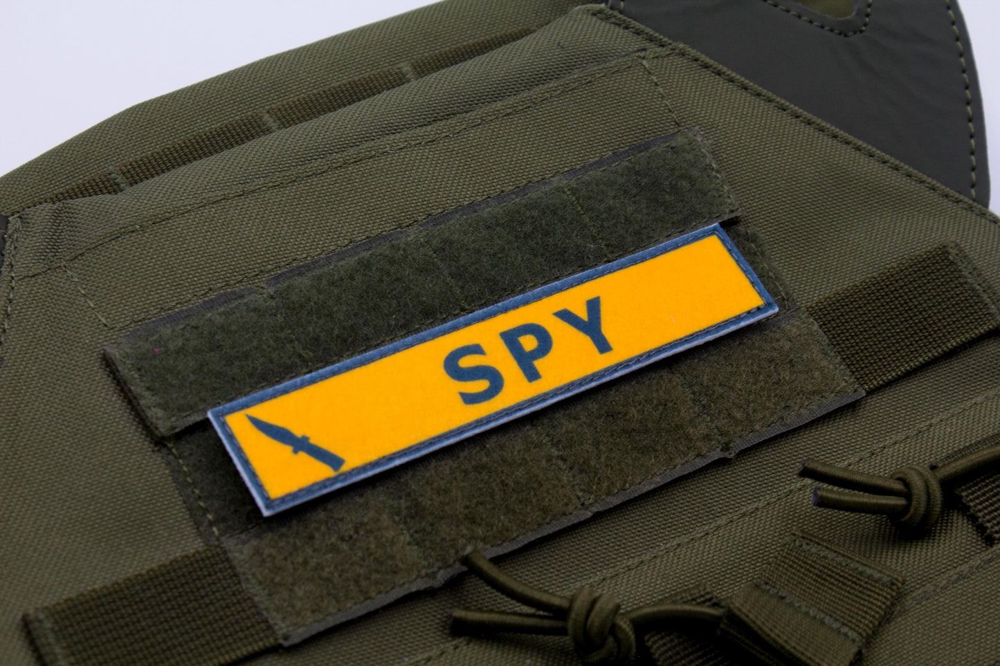 Spy TF2 BLUE team stripe hook and loop morale patch