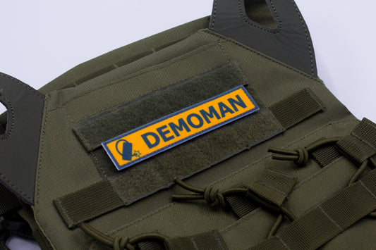 Demoman TF2 beta BLUE team stripe hook and loop morale patch