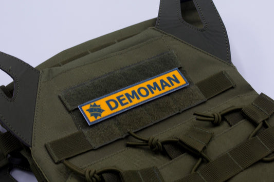 Demoman TF2 BLUE team stripe hook and loop morale patch