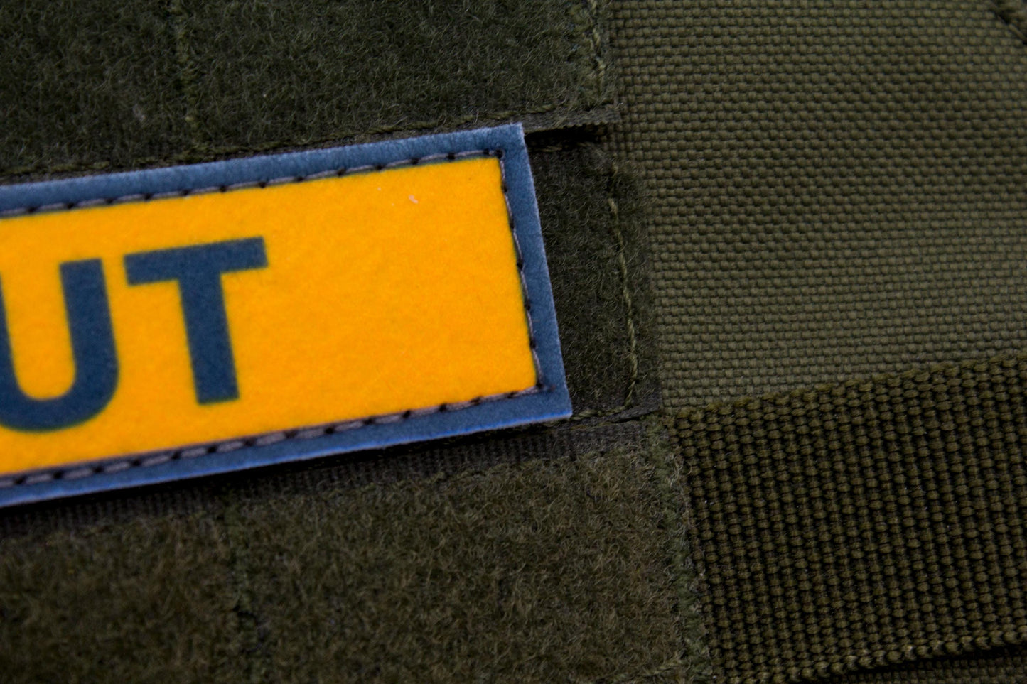 Scout TF2 BLUE team stripe hook and loop morale patch