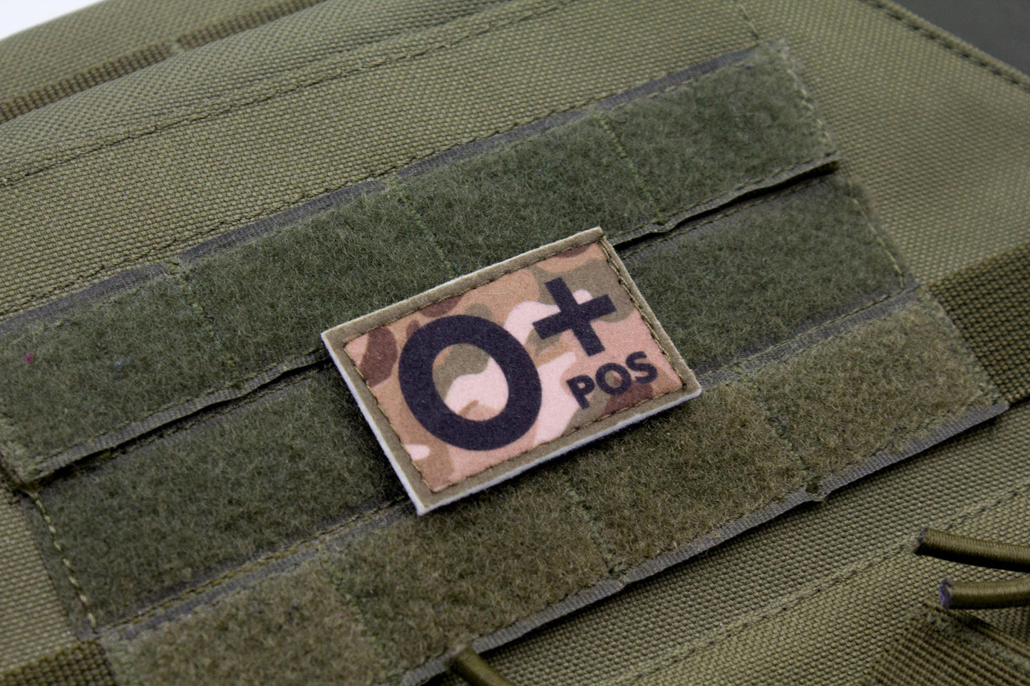Blood type O+ pos MULTICAM paramedic emt patch