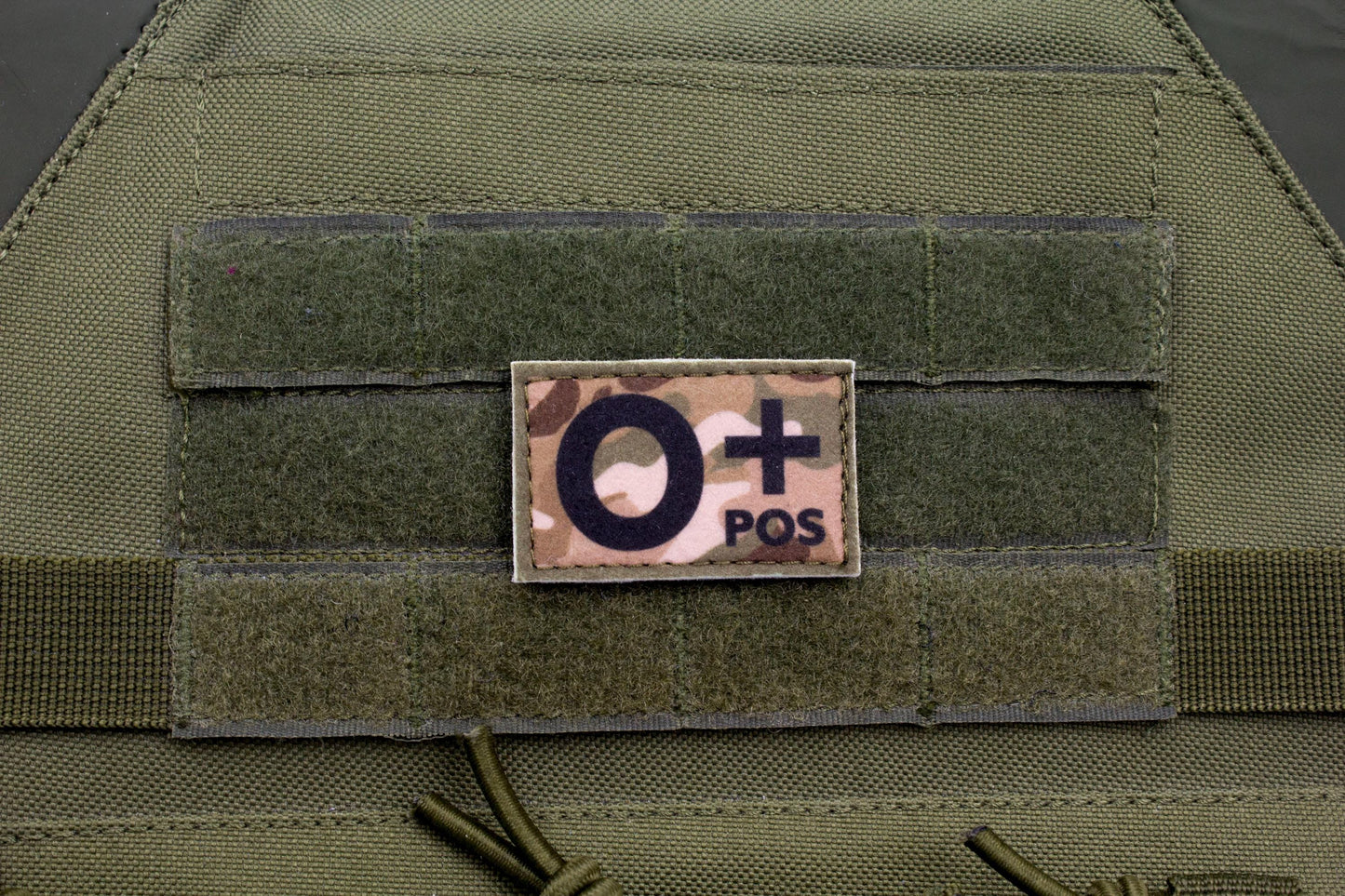 Blood type O+ pos MULTICAM paramedic emt patch