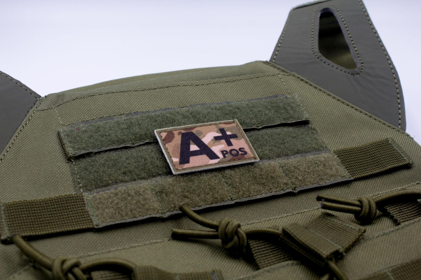 Blood type A+ pos MULTICAM paramedic emt patch