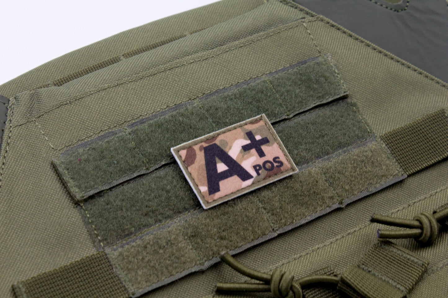 Blood type A+ pos MULTICAM paramedic emt patch