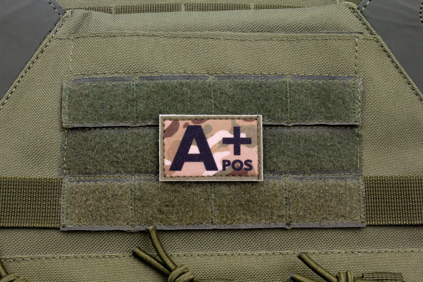 Blood type A+ pos MULTICAM paramedic emt patch