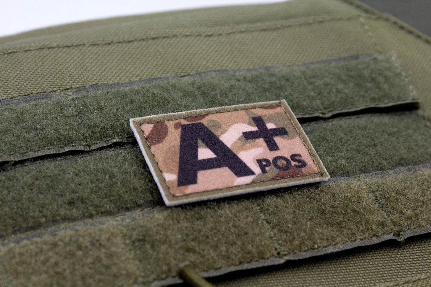 Blood type A+ pos MULTICAM paramedic emt patch