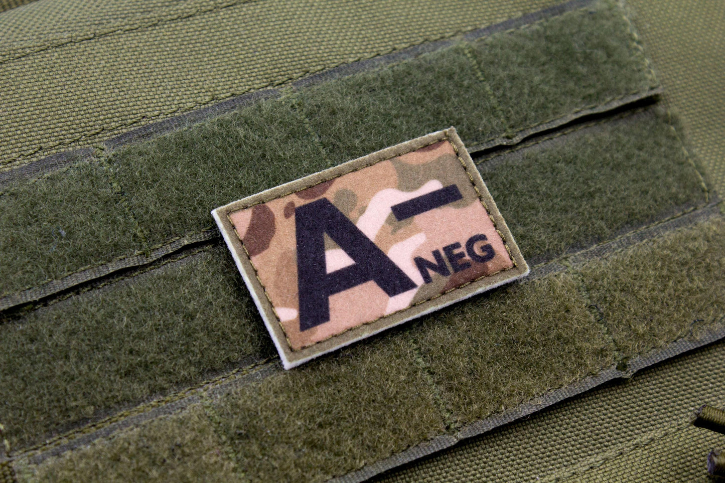 Blood type A- neg MULTICAM paramedic emt patch