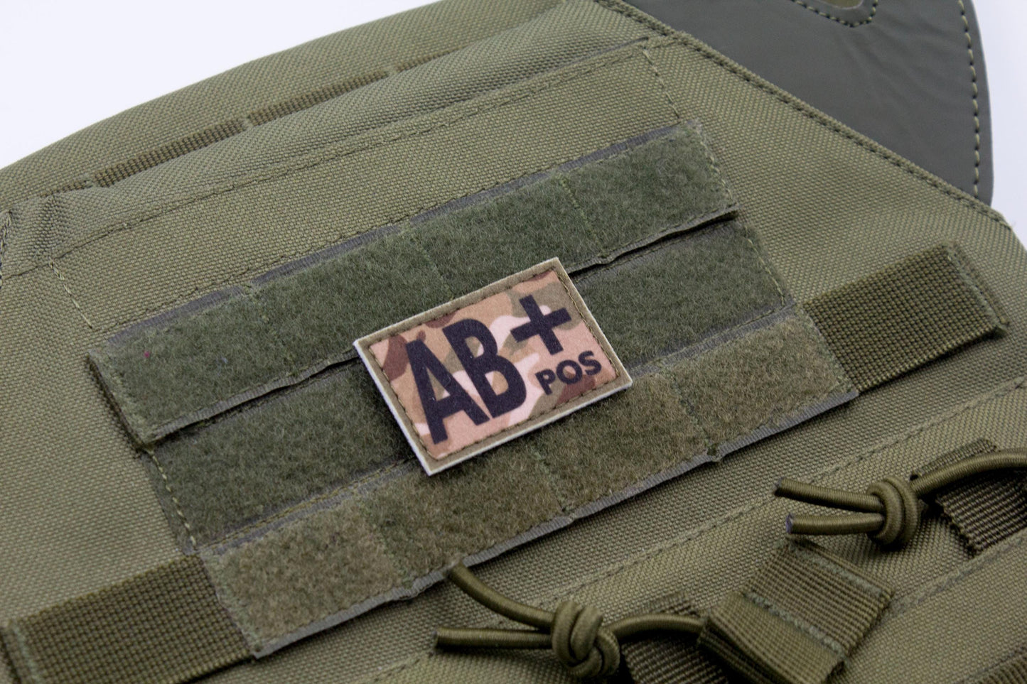 Blood type AB+ pos MULTICAM paramedic emt patch