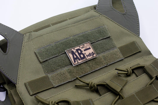 Blood type AB- neg PIXEL paramedic emt patch