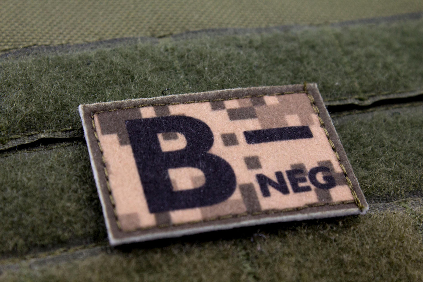 Blood type B- neg PIXEL paramedic emt patch
