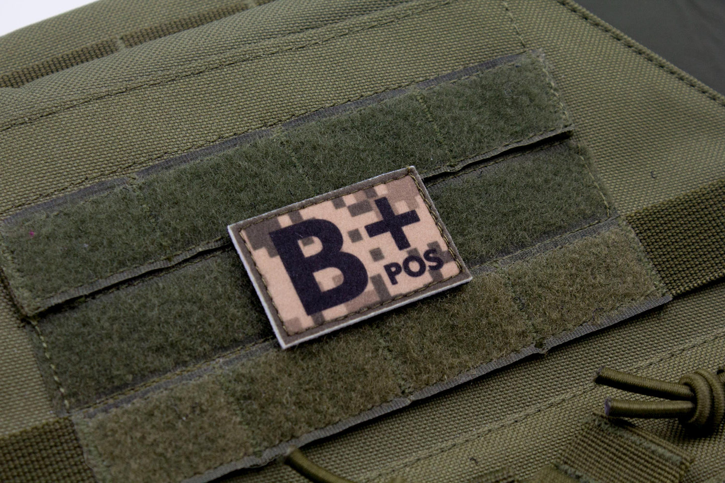 Blood type B+ pos PIXEL paramedic emt patch