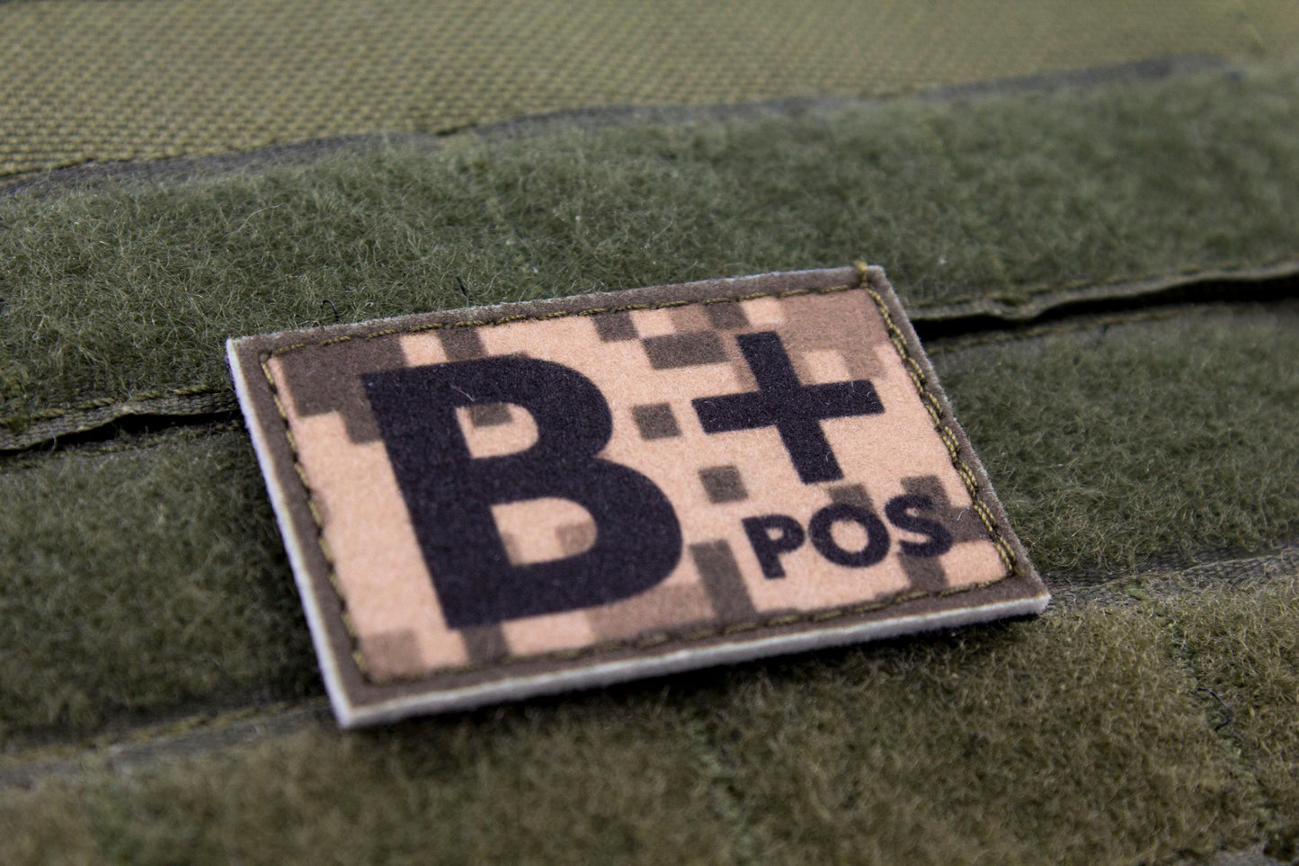 Blood type B+ pos PIXEL paramedic emt patch