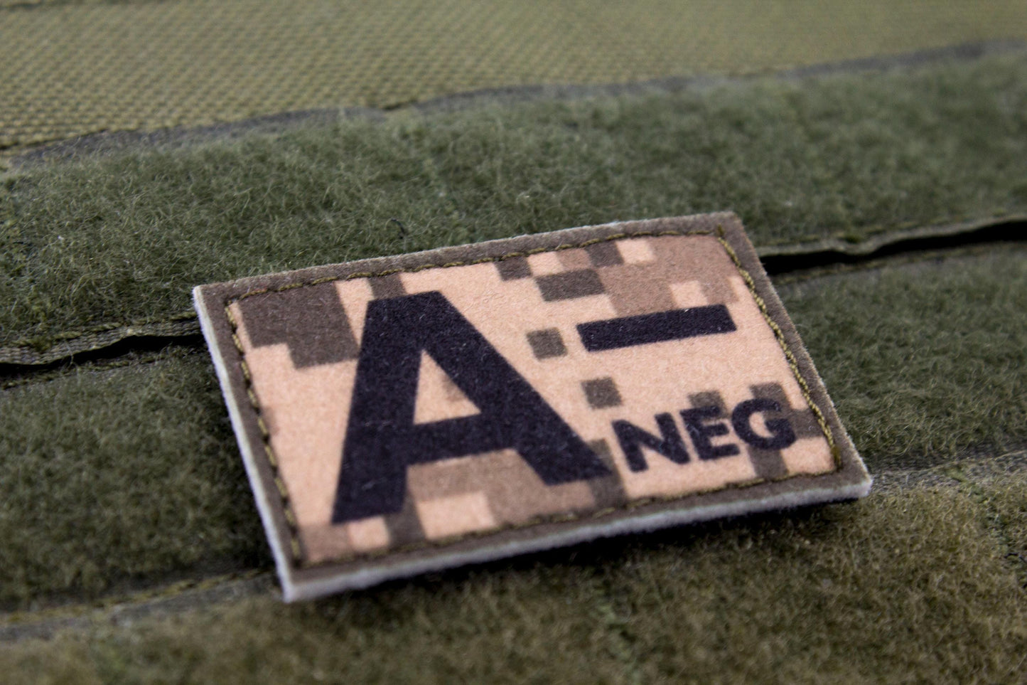 Blood type A- neg PIXEL paramedic emt patch