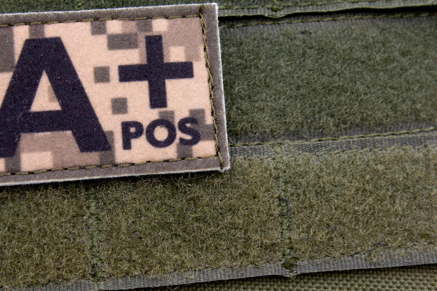 Blood type A+ pos PIXEL paramedic emt patch