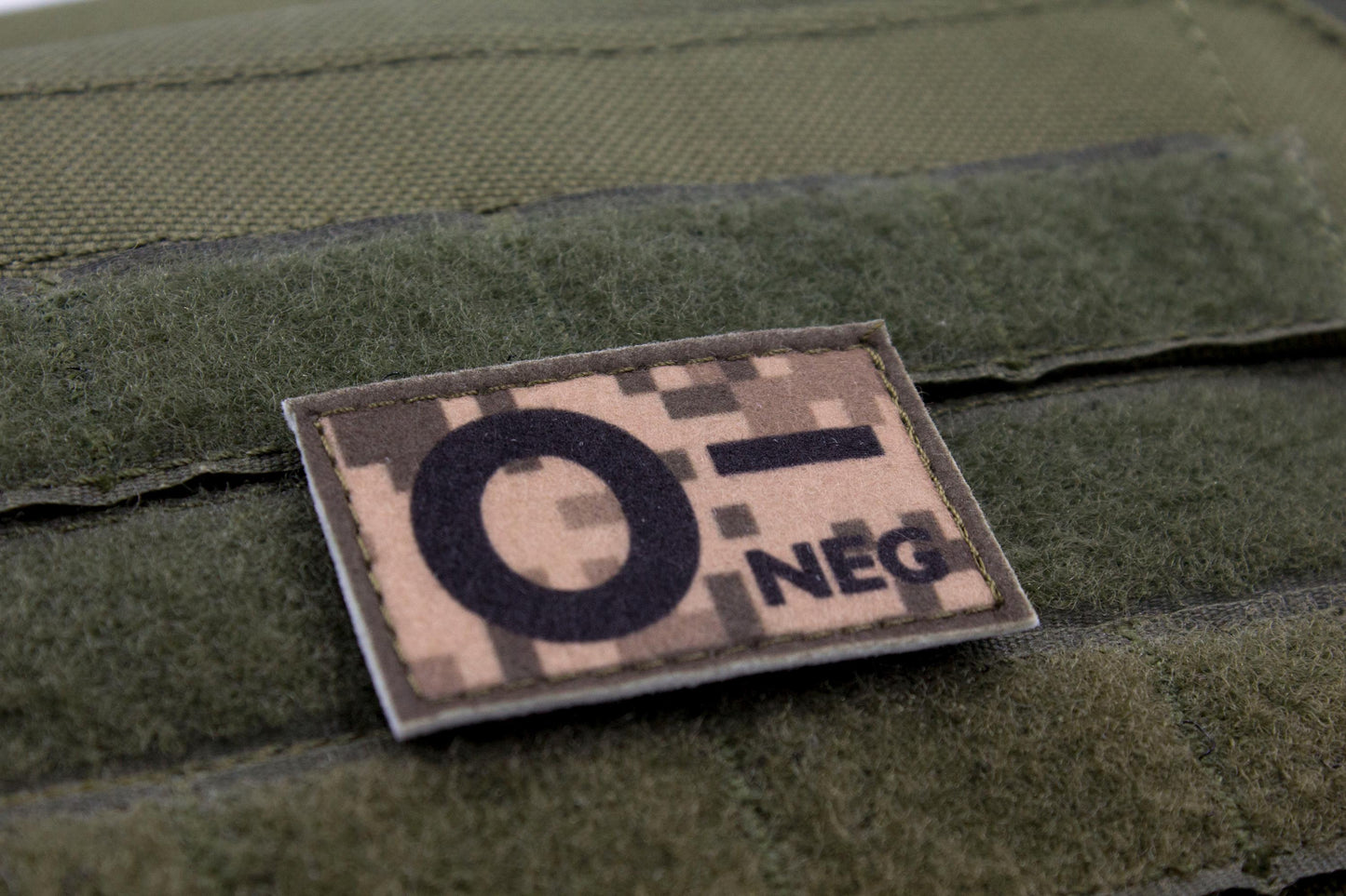 Blood type O- neg PIXEL paramedic emt patch