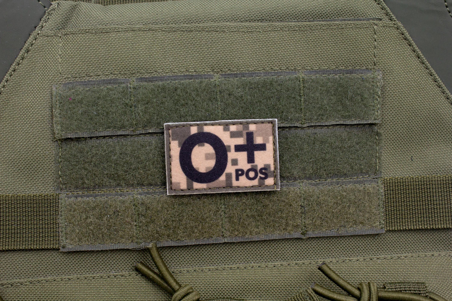 Blood type O+ pos PIXEL paramedic emt patch