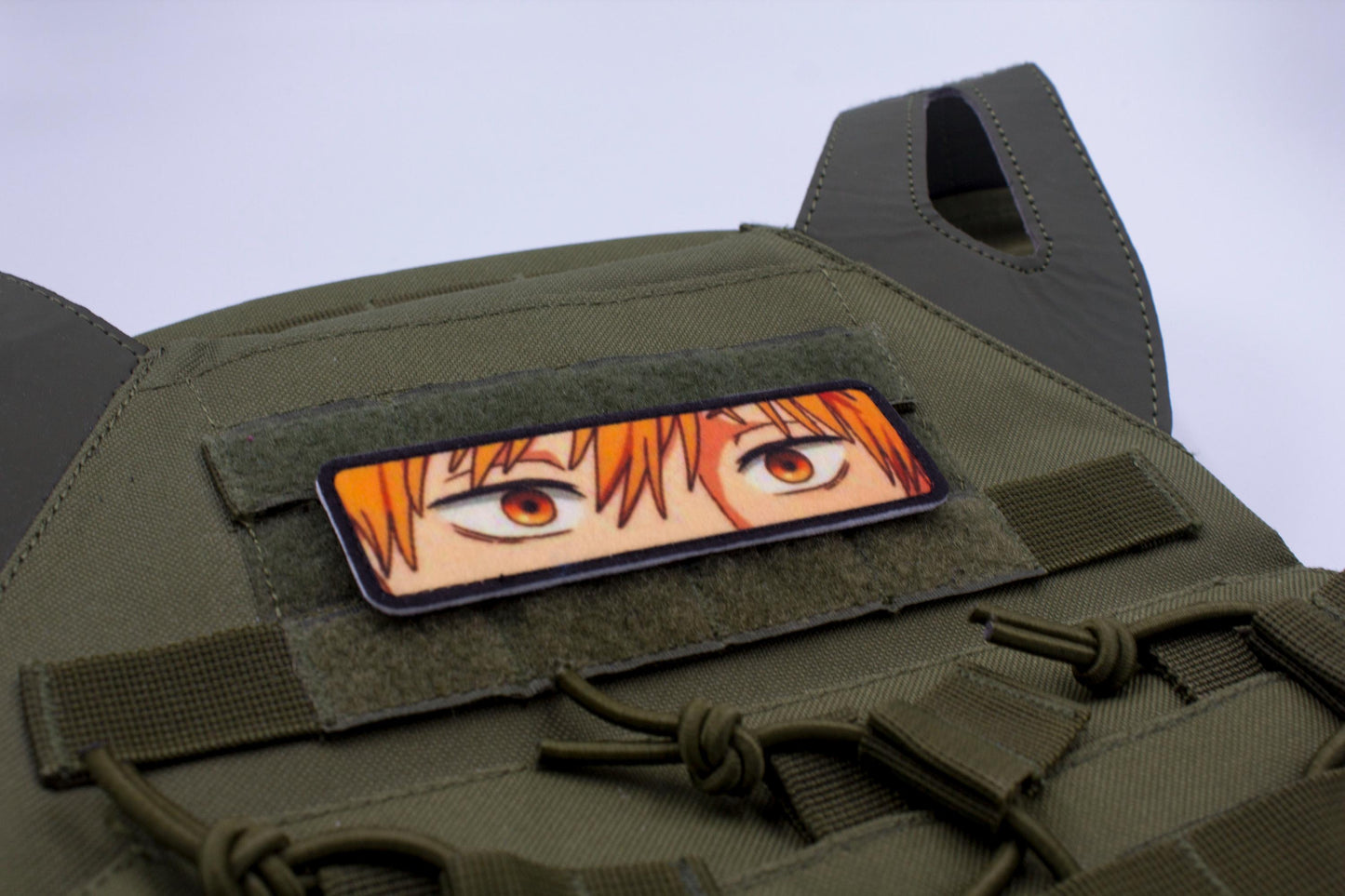 Denji eyes Chainsaw Man anime hook and loop patch