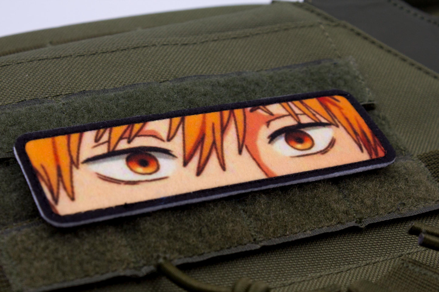 Denji eyes Chainsaw Man anime hook and loop patch