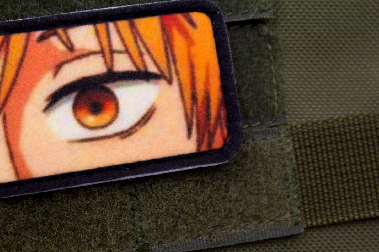Denji eyes Chainsaw Man anime hook and loop patch